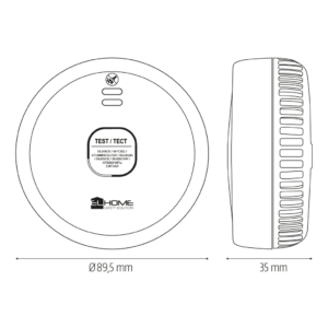 Dūmų detektorius El home SD-88A2