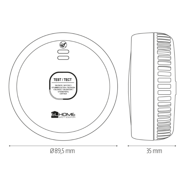 Dūmų detektorius El home SD-88A2