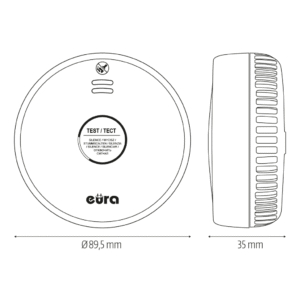 Dūmų detektorius Eura SD-09A2