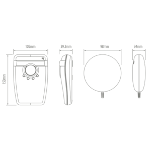 Stroboskopas ir vibruojantis padas FireAngel Wi-Safe2 W2-SVP-630