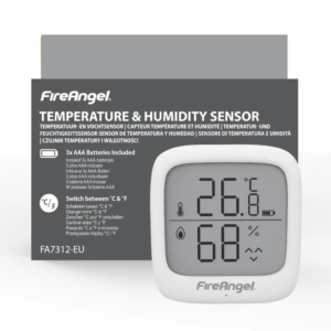 Temperatūros ir drėgmės jutiklis su LCD ekranu FireAngel FA7312-EUX4