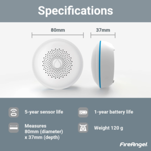 Vandens nuotėkio jutiklis FireAngel FA7011-EUX4