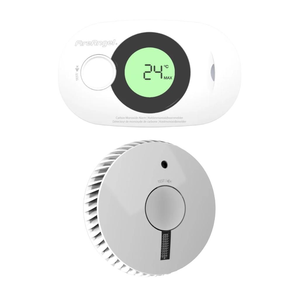 Anglies monoksido ir dūmų detektorių rinkinys FireAngel FACS5