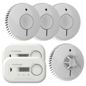 Dūmų, smalkių ir karščio detektorių rinkinys FireAngel FASCH2