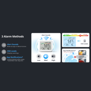 Išmanus oro kokybės matuoklis SwitchBot Meter Pro CO2