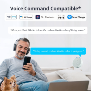 Išmanus oro kokybės matuoklis SwitchBot Meter Pro CO2