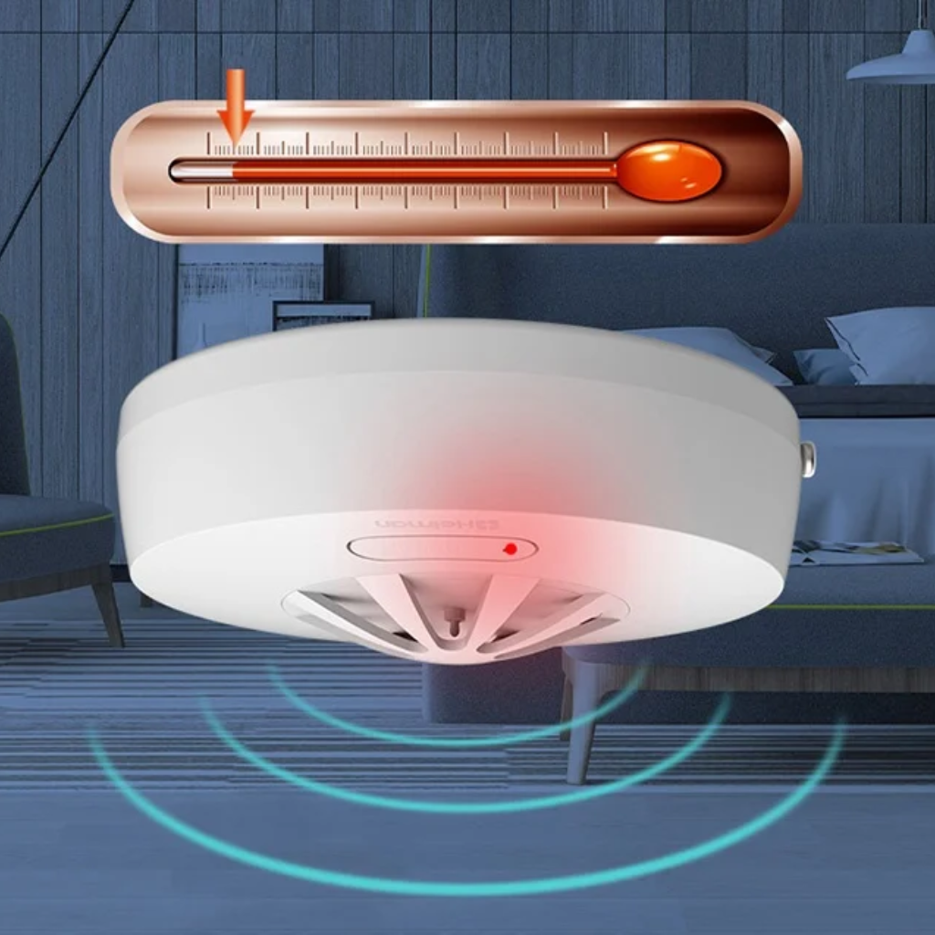 Išmanus sujungiamas karščio detektorius Heiman HM-5HW