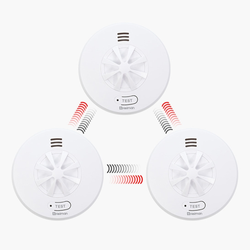 Išmanus sujungiamas karščio detektorius Heiman HM-5HW