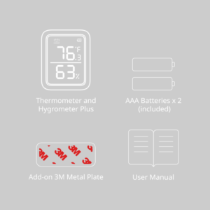 Išmanus temperatūros ir drėgmės matuoklis SwitchBot Meter Plus