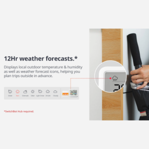 Išmanus temperatūros ir drėgmės matuoklis SwitchBot Meter Pro
