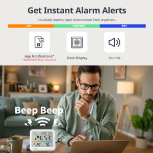 Išmanus temperatūros ir drėgmės matuoklis SwitchBot Meter Pro