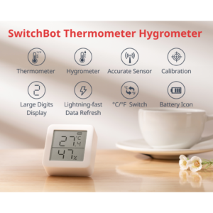 Išmanus temperatūros ir drėgmės matuoklis SwitchBot Meter