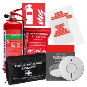 Nuomotojo priešgaisrinės saugos rinkinys Euratech airbnb booking