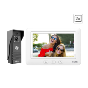 Vaizdo domofonas Eura VDP-45A3 Alpha White (du monitoriai)
